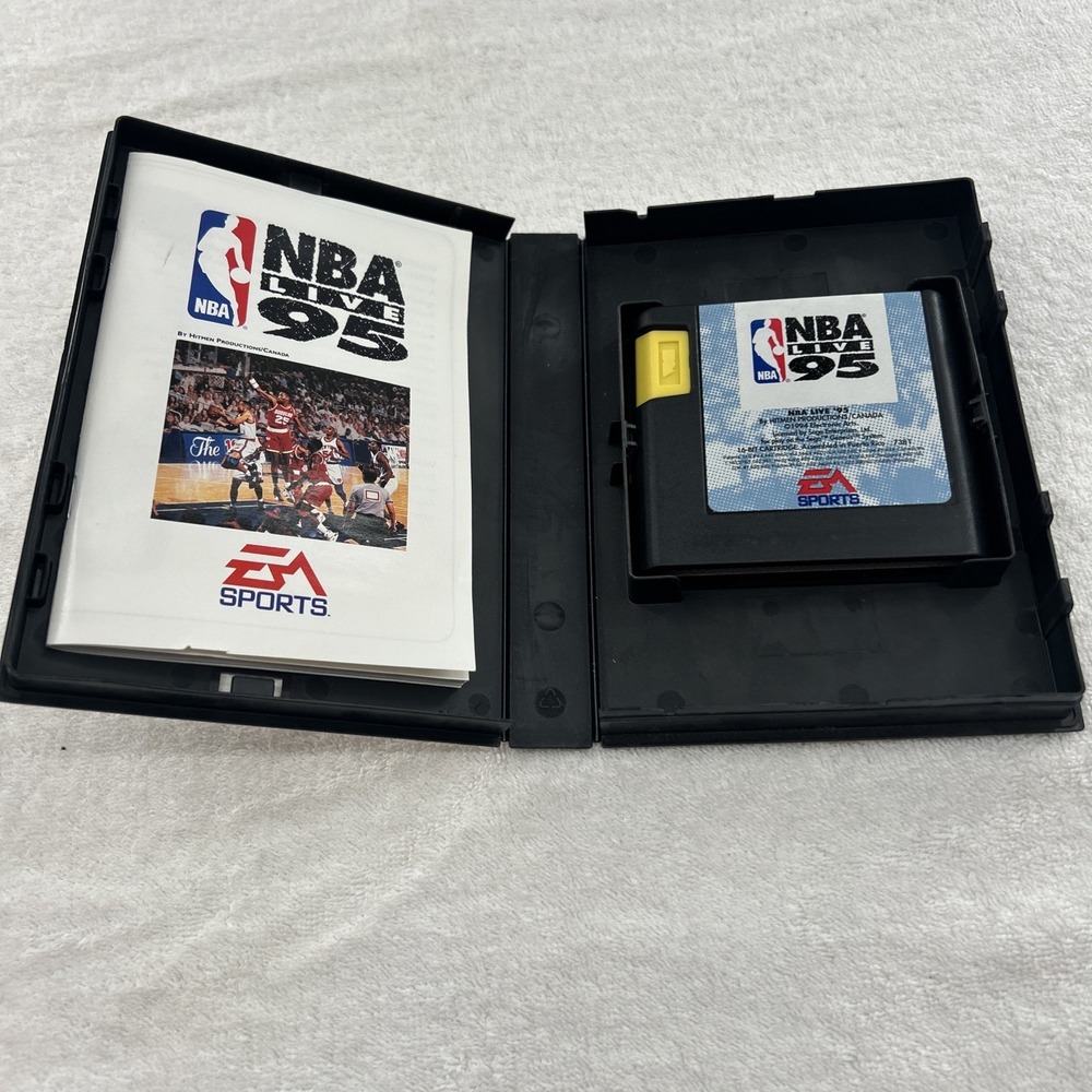 NBA Live 95 (Sega Genesis) - White EA Sports Cover - Picture 2 of 6